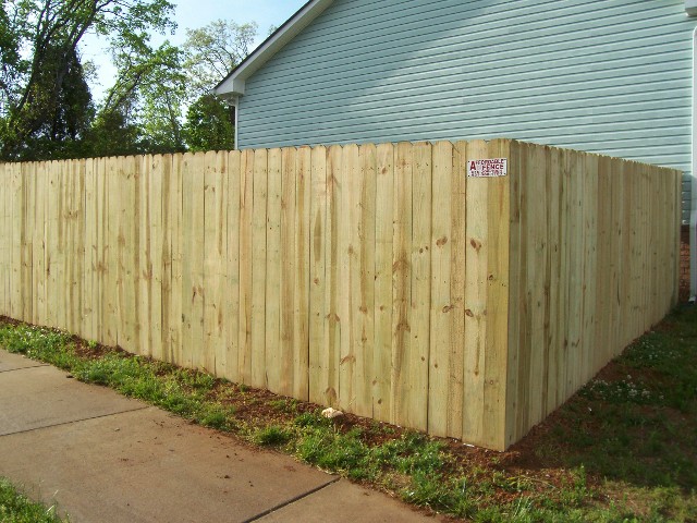 Stockade Wooden Fence