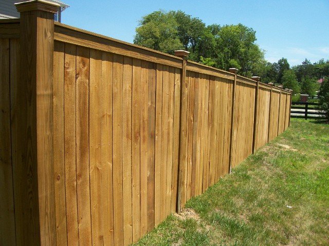 Top Cap Wooden Fence